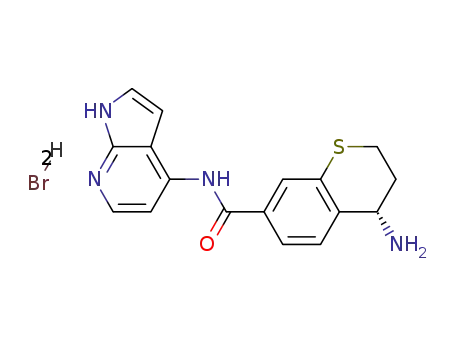 (S)-4-amino-N-(1H-pyrrolo[2,3-b]pyridin-4-yl)thiochromane-7-carboxamide 2HBr