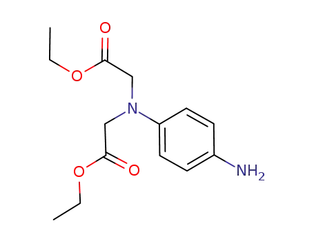 Molecular Structure of 112335-76-9 (Glycine, N-(4-aminophenyl)-N-(2-ethoxy-2-oxoethyl)-, ethyl ester)