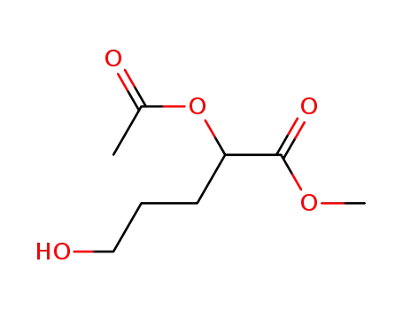 2-acetoxy-5-hydroxy-valeric acid methyl ester