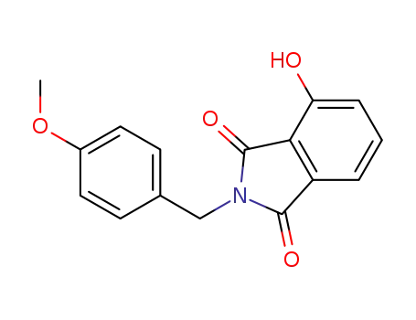Molecular Structure of 491875-13-9 (4-hydroxy-2-(4-methoxy-benzyl)-isoindole-1,3-dione)
