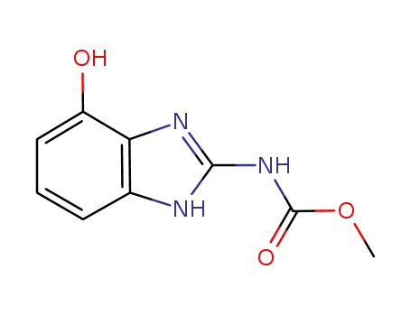 Molecular Structure of 41261-35-2 (Carbamic acid, (4-hydroxy-1H-benzimidazol-2-yl)-, methyl ester)
