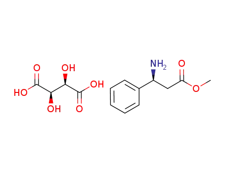 methyl (S)-3-amino-3-phenylpropanoate L-(+)-tartaric acid salt
