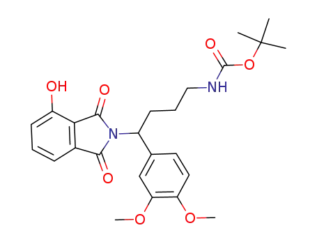 [4-(3,4-dimethoxyphenyl)-4-(4-hydroxy-1,3-dioxo-2,3-dihydro-1H-isoindol-2-yl)butyl]carbamic acid tert-butyl ester