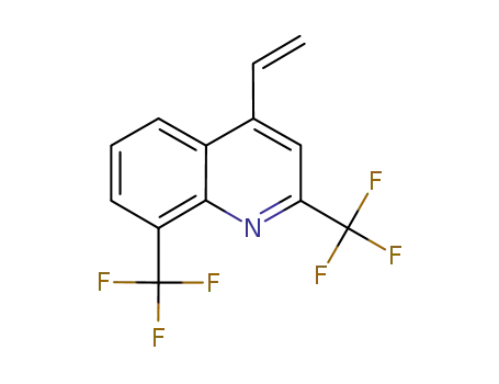 Molecular Structure of 1031928-53-6 (2,8-BIS(TRIFLUOROMETHYL)-4-VINYLQUINOLINE)