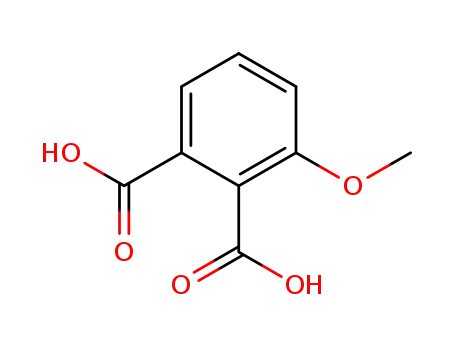 Molecular Structure of 14963-97-4 (3-methoxybenzene-1,2-dicarboxylic acid)