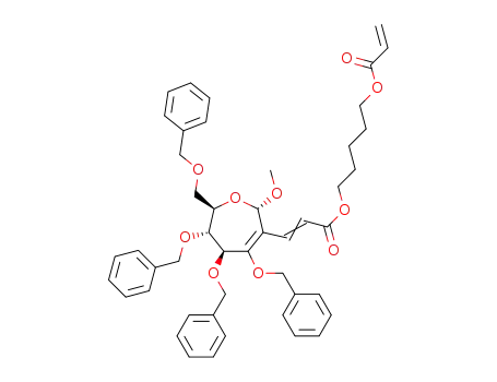 methyl 2-deoxy-2-C-(3-((5-(acryloyloxy)pentyl)oxy)-3-oxoprop-1-en-1-yl)-3,4,5,7-tetra-O-benzyl-α-D-arabino-hept-2-enoseptanoside