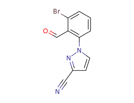 1-(3-bromo-2-formylphenyl)-1H-pyrazole-3-carbonitrile