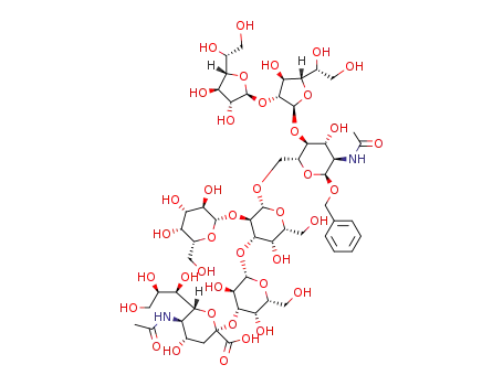 benzyl 5-N-acetyl-α-D-neuraminyl-(2→3)-β-D-galactopyranosyl-(1→3)-[β-D-galactopyranosyl-(1→2)]-β-D-galactopyranosyl-(1→6)-[β-D-galactofuranosyl-(1→2)-β-D-galactofuranosyl-(1→4)]-2-acetamido-2-deoxy-α-D-glucopyranoside