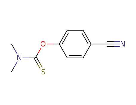 Molecular Structure of 20994-09-6 (Carbamothioic acid, dimethyl-, O-(4-cyanophenyl) ester)