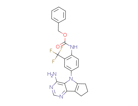 benzyl N-[4-(4-amino-7,8-dihydro-6H-cyclopenta[2,3]pyrrolo[2,4-d]pyrimidin-5-yl)-2-(trifluoromethyl)phenyl]carbamate