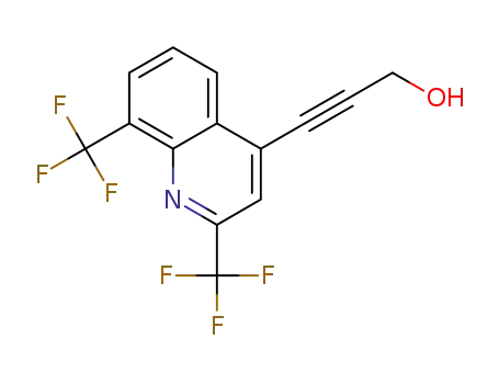 3-(2,8-bis(trifluoromethyl)quinolin-4-yl)prop-2-yn-1-ol