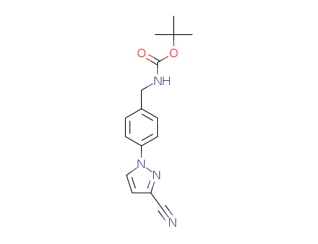 tert-butyl (4-(3-cyano-1H-pyrazol-1-yl)benzyl)carbamate