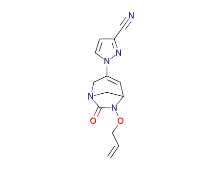 N-(6-allyloxy-7-oxo-1,6-diazabicyclo[3.2.1]oct-3-en-3-yl)pyrazole-3-carbonitrile
