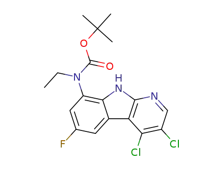 tert-butyl N-(3,4-dichloro-6-fluoro-9H-pyrido[2,3-b]indol-8-yl)-N-ethylcarbamate