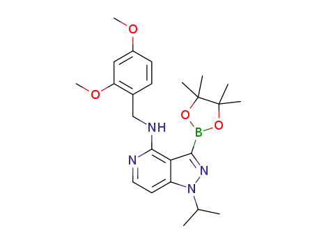 N-(2,4-dimethoxybenzyl)-1-isopropyl-3-(4,4,5,5-tetramethyl-1,3,2-dioxaborolan-2-yl)-1H-pyrazolo[4,3-c]pyridin-4-amine