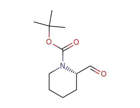 Molecular Structure of 150521-32-7 ((S)-2-FORMYL-PIPERIDINE-1-CARBOXYLIC ACID TERT-BUTYL ESTER)
