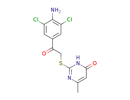 2-((2-(4-amino-3,5-dichlorophenyl)-2-oxoethyl)thio)-6-methylpyrimidin-4(3H)-one