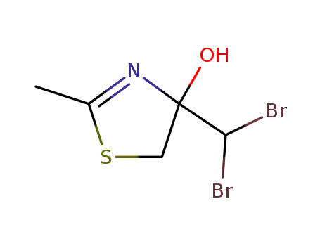 4-dibromomethyl-2-methyl-4,5-dihydro-thiazol-4-ol