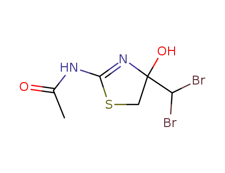 2-acetylamino-4-dibromomethyl-4,5-dihydro-thiazol-4-ol