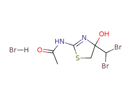 2-acetylamino-4-dibromomethyl-4,5-dihydro-thiazol-4-ol; hydrobromide