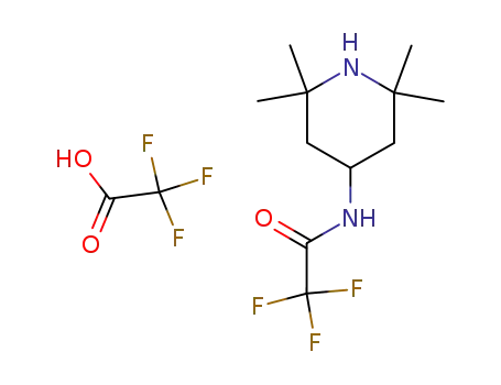 Molecular Structure of 61948-17-2 (Acetamide, 2,2,2-trifluoro-N-(2,2,6,6-tetramethyl-4-piperidinyl)-,
mono(trifluoroacetate))