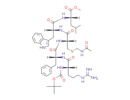N-tert-butoxycarbonyl-L-arginyl-D-phenylalanyl-L-cysteinyl(Acm)-D-tryptophyl-L-leucine methyl ester