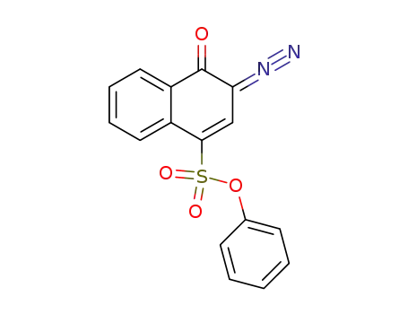 Molecular Structure of 110673-14-8 (1-Naphthalenesulfonic acid, 3-diazo-3,4-dihydro-4-oxo-, phenyl ester)