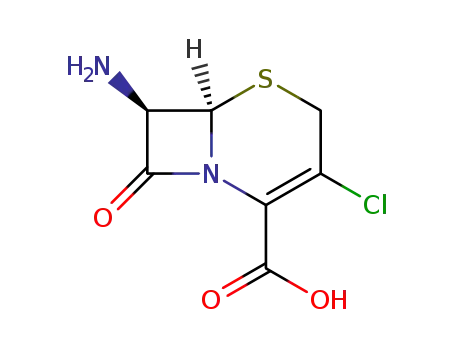 (6R,7R)-1-aza-3-chloro-7-amino-8-oxo-5-thiabicyclo<4.2.0>oct-2-ene-2-carboxylic acid