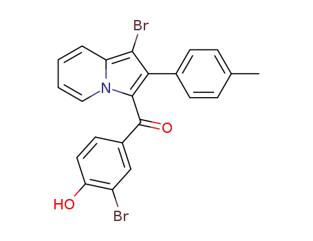(3-Bromo-4-hydroxy-phenyl)-(1-bromo-2-p-tolyl-indolizin-3-yl)-methanone