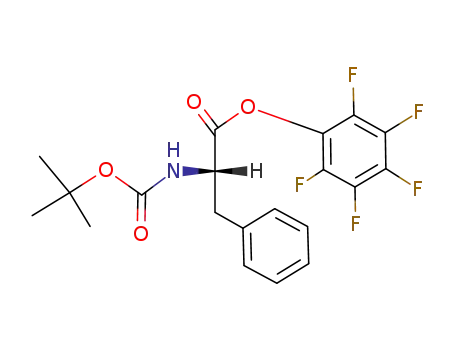 Molecular Structure of 50903-54-3 (L-Phenylalanine, N-[(1,1-dimethylethoxy)carbonyl]-, pentafluorophenyl
ester)