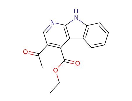 ethyl 3-acetyl-9H-pyrimido<2,3-b>indole-4-carboxylate