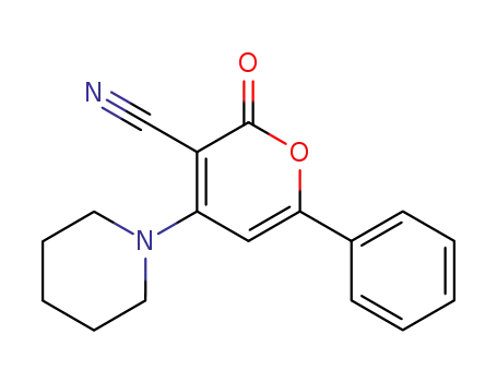 4-piperidino-3-cyano-2H-pyran-2-one
