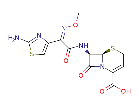 (6S,7R)-7-[[(2Z)-2-(2-amino-1,3-thiazol-4-yl)-2-methoxyiminoacetyl]amino]-8-oxo-5-thia-1-azabicyclo[4.2.0]oct-2-ene-2-carboxylic acid