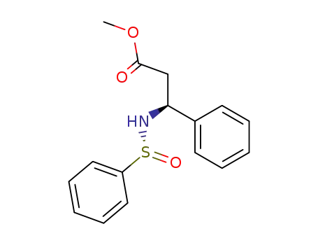 (S)-3-((R)-Benzenesulfinylamino)-3-phenyl-propionic acid methyl ester