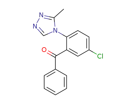 Molecular Structure of 36916-19-5 (5-CHLOOR-2-(3-METHYL-4H-1,2,4-TRIAZOOL-4-YL)BENZOFENON)