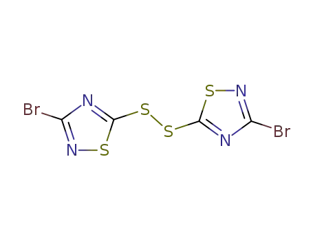 Molecular Structure of 26542-78-9 (Bis-(3-bromo-1,2,4-thiadiazol-5-yl)-disulfide)