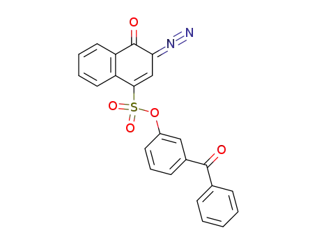 2-diazonaphthalenone 4-sulfonyl ester of m-hydroxybenzophenone