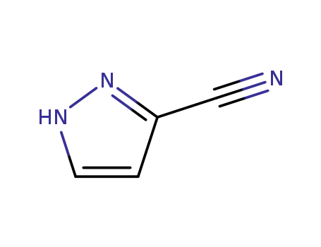 Molecular Structure of 36650-74-5 (1H-Pyrazole-3-carbonitrile)