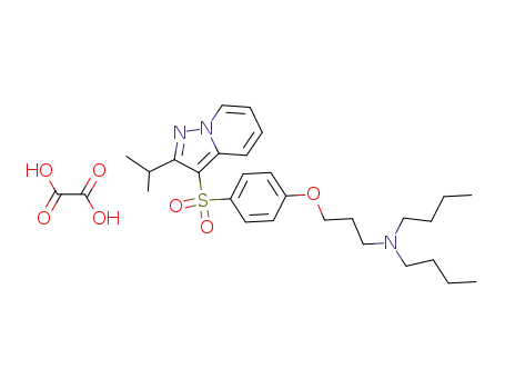 2-isopropyl-3-{4-[3-(di-n-butylamino)-propyloxy]benzenesulphonyl}pyrazolo[1,5-a]pyridine oxalate