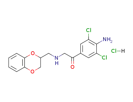 1-(4-amino-3,5-dichlorophenyl)-2-(1,4-benzodioxan-2-methylamino)etanone hydrochloride