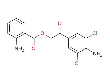 2-Amino-benzoic acid 2-(4-amino-3,5-dichloro-phenyl)-2-oxo-ethyl ester
