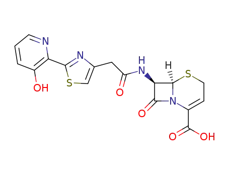 (6R,7R)-7-<2-(3-hydroxy-pyridyl)-4-thiazolyl>acetylamino-8-oxo-5-thia-1-azabicyclo<4.2.0>oct-2-ene-2-carboxylic acid