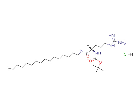 ((S)-4-Guanidino-1-hexadecylcarbamoyl-butyl)-carbamic acid tert-butyl ester; hydrochloride