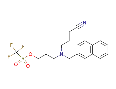trifluoro-methanesulfonic acid 3-[(3-cyano-propyl)-naphthalen-2-ylmethyl-amino]-propyl ester