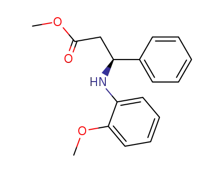 methyl 3-(2-methoxyphenyl)amino-3-phenylpropionate
