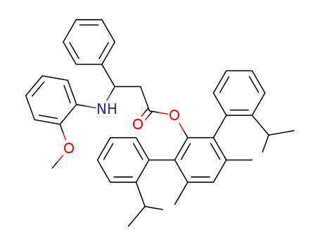 (R,R)-2,6-bis(2-isopropylphenyl)-3,5-dimethylphenyl 3-(2-methoxyphenyl)amino-3-phenylpropionate