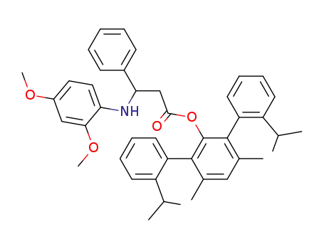 (R,R)-2,6-bis(2-isopropylphenyl)-3,5-dimethylphenyl 3-(2,4-dimethoxyphenyl)amino-3-phenylpropionate