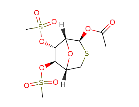 1-O-acetyl-2,5-anhydro-3,4-di-O-methanesulfonyl-6-thio-α-D-glucoseptanose