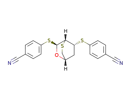 40cyanophenyl 3-S-(4-cyanophenyl)-2,6-thioanhydro-4-deoxy-2,3-dithio-β-D-arabino-hexopyranoside