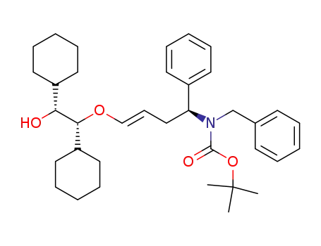 Benzyl-[(E)-(S)-4-((1R,2R)-1,2-dicyclohexyl-2-hydroxy-ethoxy)-1-phenyl-but-3-enyl]-carbamic acid tert-butyl ester